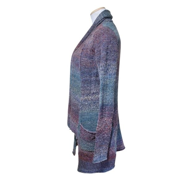 Noble Outfitters Ombre Scarf Cardigan Knit Sweater XS Waterfall Equestrian Long - Picture 2 of 9